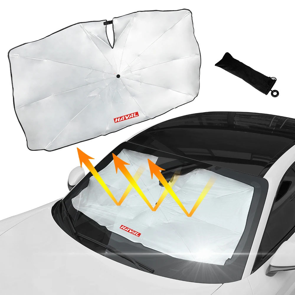 

Для Haval Jolion Dargo H2 H6 F7 H9 Складной автомобильный передний солнцезащитный зонт на лобовое стекло солнцезащитное кольцо УФ-луч и защита от солнца