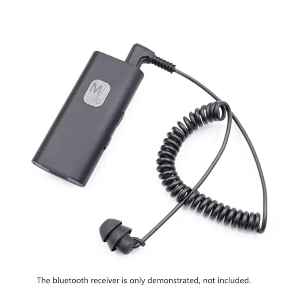 Description Picture 5 of itemIn Ear Single Side Earphone Heavy Bass Flexible Cable 3.5mm Spring Earphones Noise-canceling Wired Headset Single Headphones