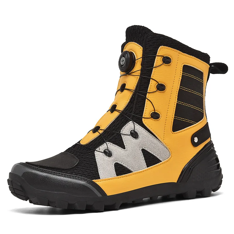 Waterproof Motorcycle Shoes Motorcycle Boots Man Studded Boots Anti-Fall Equipment Wear-Resistant Motocross