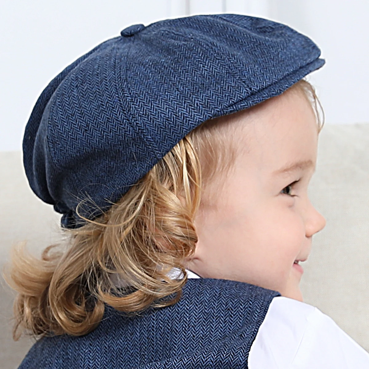 Baby Hat Kids Octagonal Flat Newsboy Cap