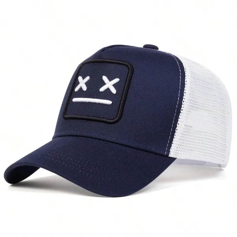 Unisex XX Embroidery Baseball Net Caps Adjustable Casual Hats Spring And Summer Outdoor Sunscreen Hat_voghion.com
