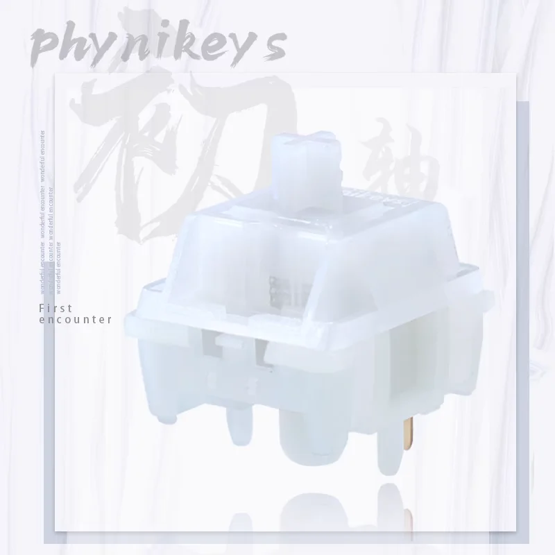 Phynikeys HMX First Encounter Linear RGB Mechanical Keyboard Switches - Pre-Lubed for Optimal Gaming Performance