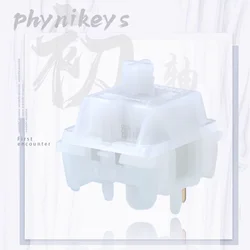 Phynikeys HMX First Encounter Linear RGB Mechanical Keyboard Switches - Pre - Lubed for Optimal Gaming Performance (First Encounter)