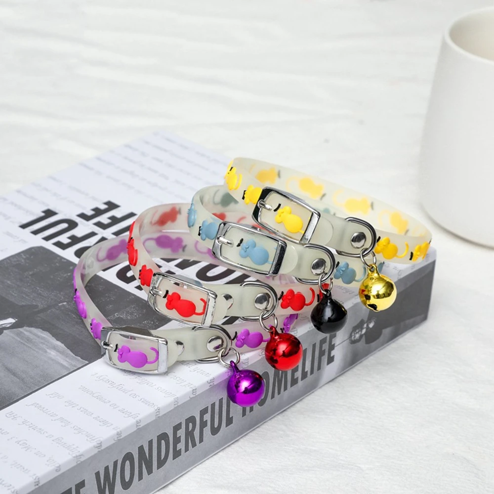 Title 9, Pet Dog Cat Glowing Collars with Bells Glow at ...