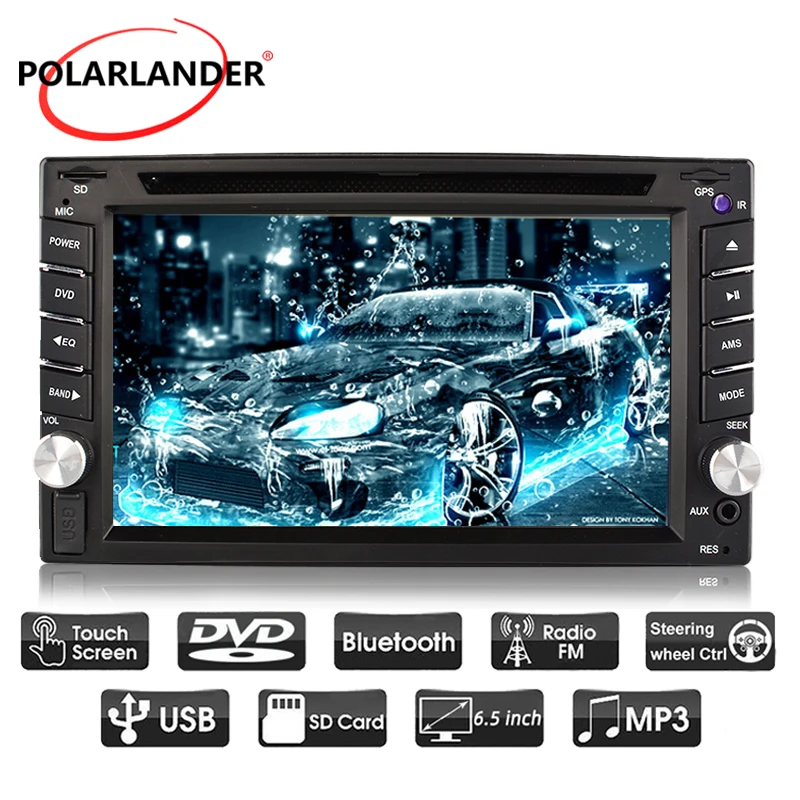 

2 Din 7" Bluetooth Car Radio USB/SD/AUX Autoradio Remote control Touch Screen Stereo radio cassette player DVD player