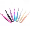 Professional False Eyelash Tweezers For Lashes Extension High Precision Anti-static Applicator Remover Nipper Clip Makeup Tools 4