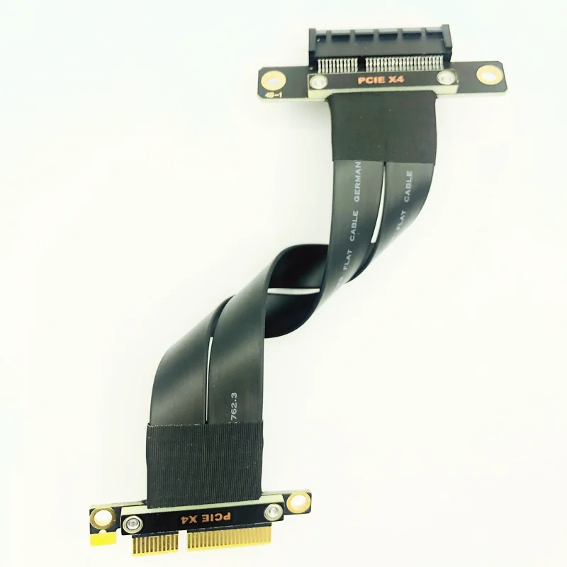 

32 Гбит/с новый PCI E Удлинительный кабель Райзер PCIE X4 до X4 PCI-E удлинитель гибкий кабель адаптер Райзер карта ПК кабель для графической карты