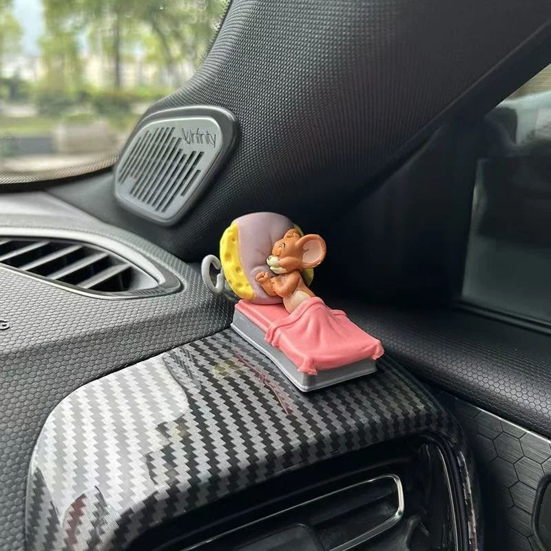 Tom & Jerry Auto-Deko - Niedliche Schlaffigur Für Armaturenbrett & Schreibtisch