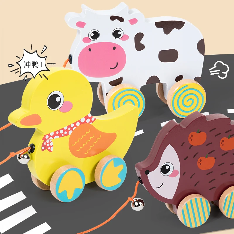 Wooden Animal Car Toy for Kids Learning and Fun