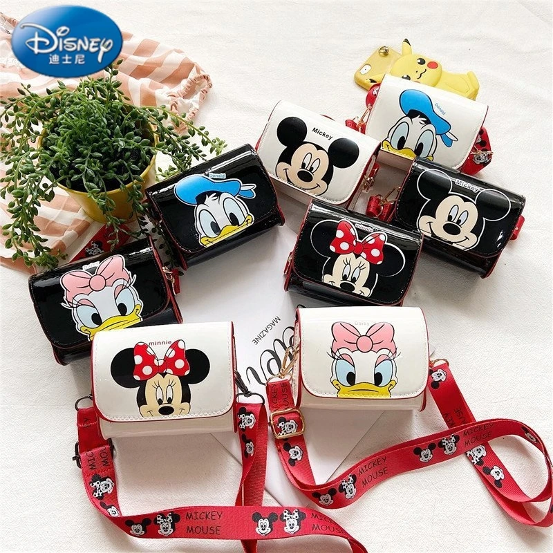 Borse A Tracolla Disney Cartoon Mickey Mouse Minnie Daisy Donald Duck Fashion Cute Coin Purse Kids Messenger Bag Gifts