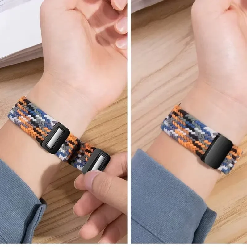 Nylon Loop Magnetic Braided Strap - Comfortable Wristband Bracelet
