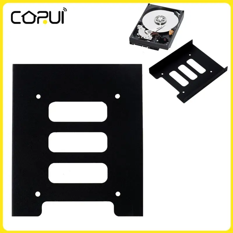 

RYRA 2.5" to 3.5" SSD 2.5 inch Metal Adapter Tray Converter Mounting Bracket Internal Hard Drives Holder for PC Laptop Black