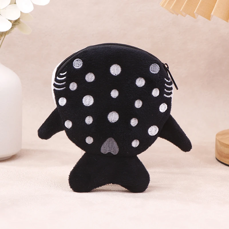 Cute Cartoon Plush Shark Coin Purse - Adorable Zipper Wallet & Pendant Gift
