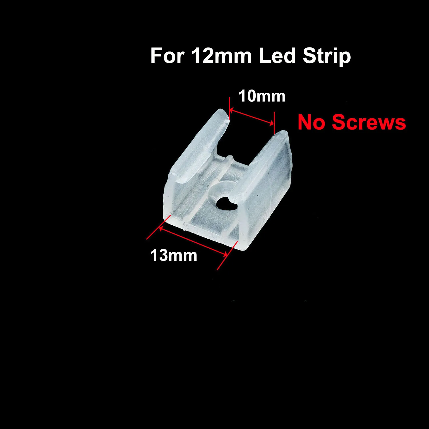 Neonstreifen-Clips, 6/8/10/12/15 mm, LED-Anschluss, Halter, Clips und Schraubenbefestigung, 2835, Neon-COB/Licht, Kunststoffschnalle, Zubehör – Detail 7
