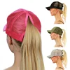 High Ponytail Baseball Cap for Women Spring Summer Sun Hat Running Snapback Hat Messy High Bun Women's Caps Female 6