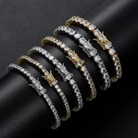Bracelet de Tennis rond Moissanite D VVS1, prix d'usine, Original, plaqué argent Sterling S925, or 18 carats avec GRA pour femmes et hommes 4