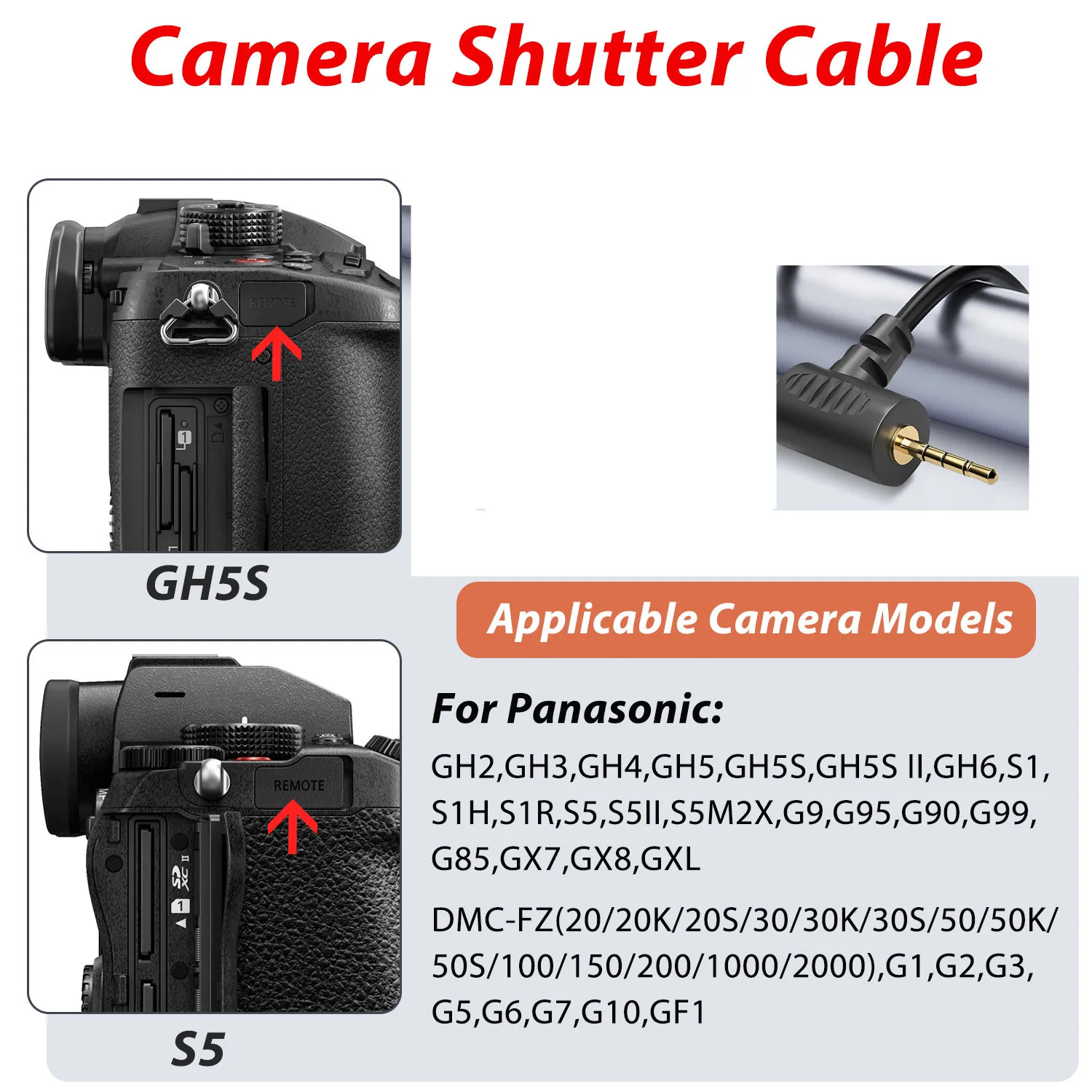 For DJI RSS-P for Panasonic Control Cable GH6 GH4/5/6/7 s5 s5ii G95 fz1000 g85 Camera DJI Ronin-SC RSC2 rs2 RS4 RS3 Pro