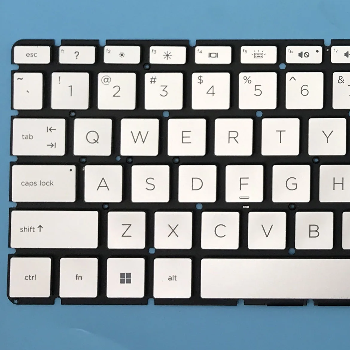 Premium Silver/Black Backlit Keyboard Replacement