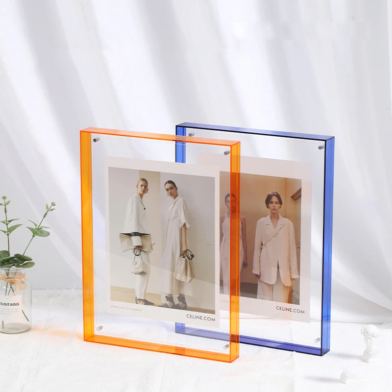 1pcTransparent Acrylic Photo Frame DIY Poster Painting Hall Bedroom Wall Decoration Ins Style Table Picture Frame