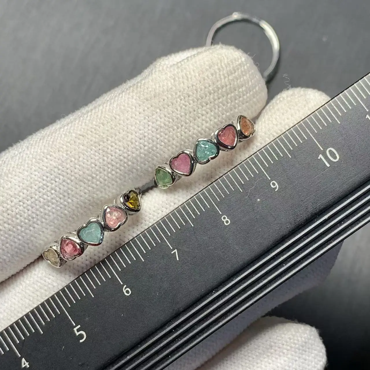 New Arrival Natural Tourmaline Rings Female  Jewelry For Women Gift Copper Cute Stone Flower