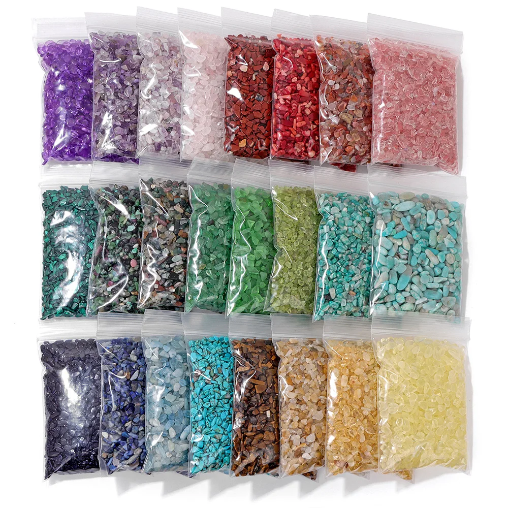 Curated visual reference: Visual Reference: 3 5Mm Irregular Natural Stone Gravel Chips Quartzs Agates Minerals