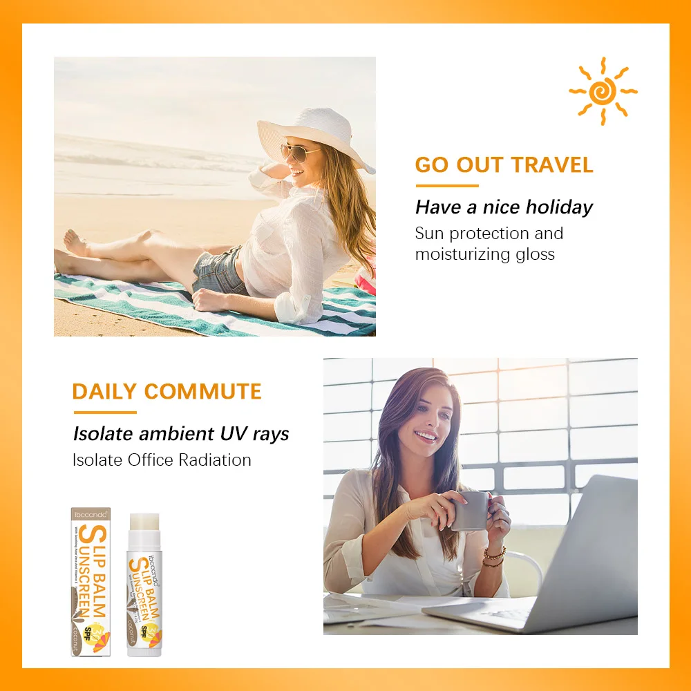 Lip Balm Sunscreen Lip Balm SPF30 Hydrating Lip Sunblock Protects Travel Size Soothes And Moisturizes Lips