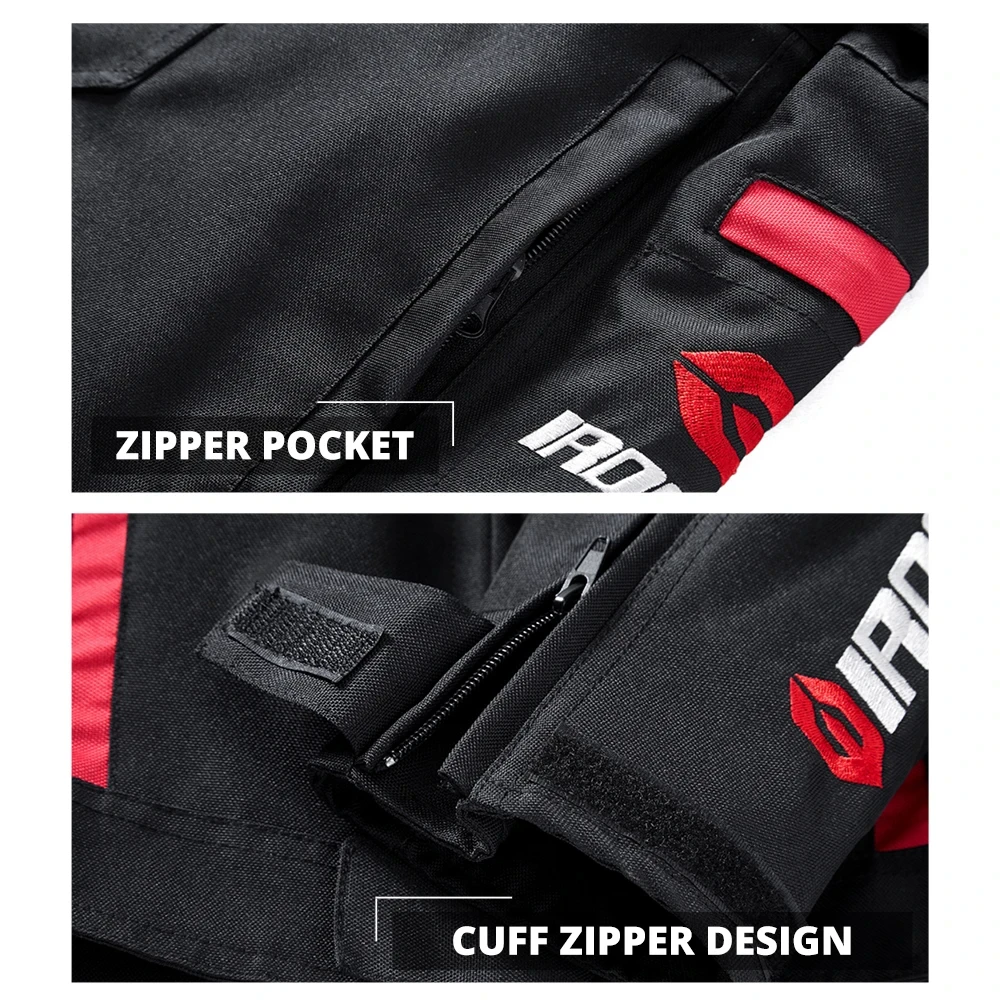 Men Motorcycle Jacket Enduro Anti-Fall Motorbike Riding Motocross 4 Seasons Cycling Biker Jacket Pants