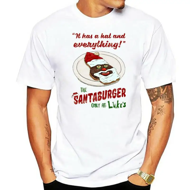 

Men tshirt The Santa Burger Gilmore Girls T Shirt Printed T-Shirt tees top