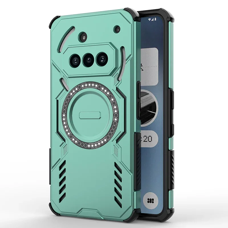 Enhanced Heat Dissipation Protective Case with Magnetic Wireless Charging Compatibility