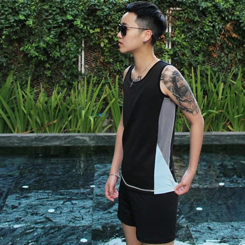 HaleyChan Women Swimsuit Slim Tomboy Lesbian Swimwear Chest Binder Flat Boob Trans Lesbian Corset Top Breathable