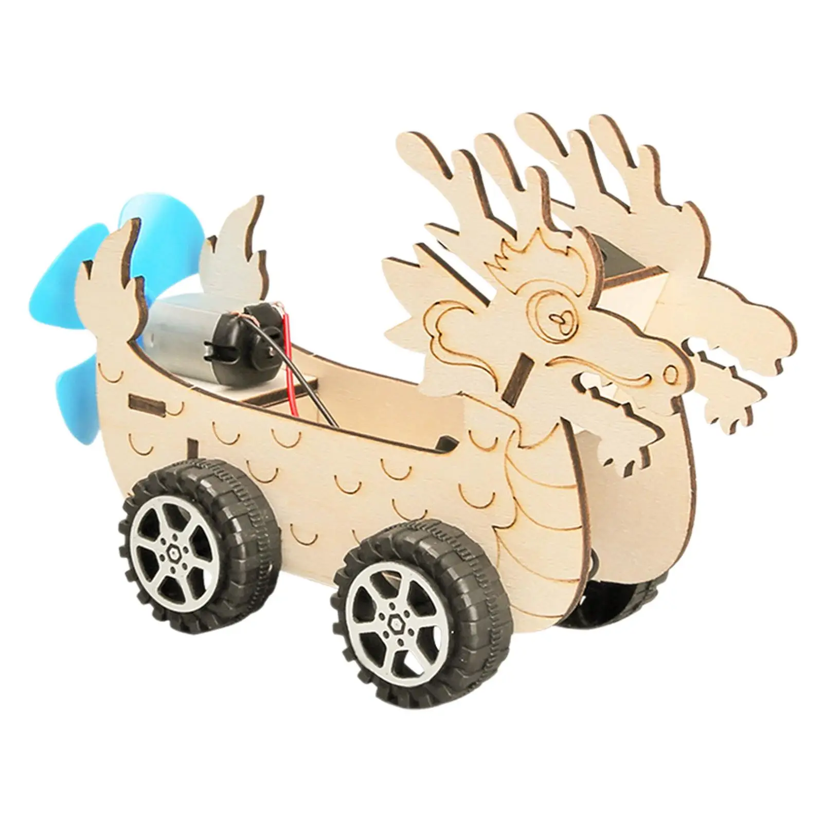 

DIY Wooden Science Experiment Model Set DIY Wind Power Car Teaching Aids Science Experiment Toy DIY Toy for Children Party Favor