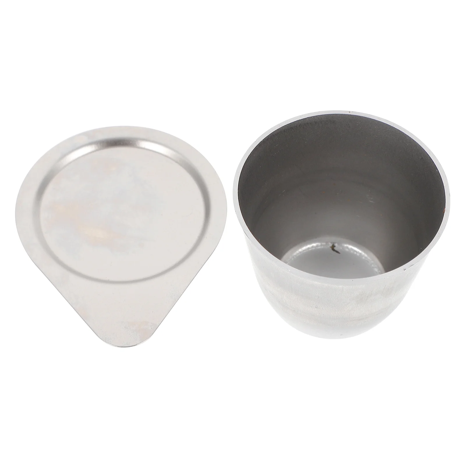 

Practical Iron Crucible Durable Refining Crucible Melting Crucible Tool with Lid
