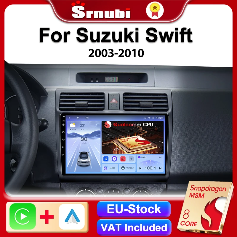 Srnubi Qualcomm 8 Core autoradio pour Suzuki Swift 2003-2010 lecteur multimédia Carplay Navigation automatique 2Din Android unité principale 1 Srnubi Qualcomm 8 Core autoradio pour Suzuki Swift 2003-2010 lecteur multimédia Carplay Navigation automatique 2Din Android unité principale 1