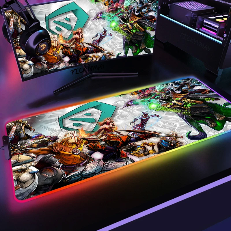 

Large RGB Mouse Pad XXL Gaming Mousepad LED Mouse Mat Dota2 Gamer Mousepads Table Pads Keyboard Mats Desk Rug With Backlit