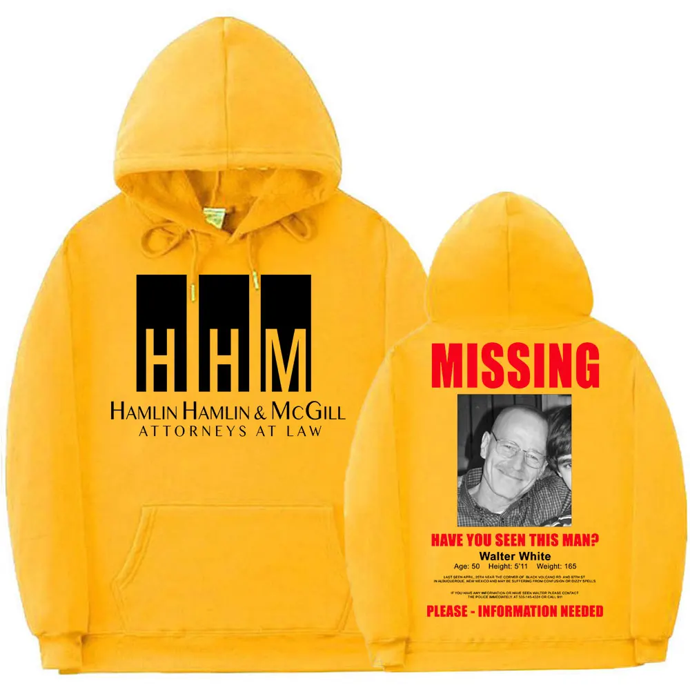 Better Call Saul Primt Hoodies Tracksuit Heisenberg Breaking Bad Missing  Sign Hoodie Men Women Fashion Fleece Casual Sweatshirt - AliExpress