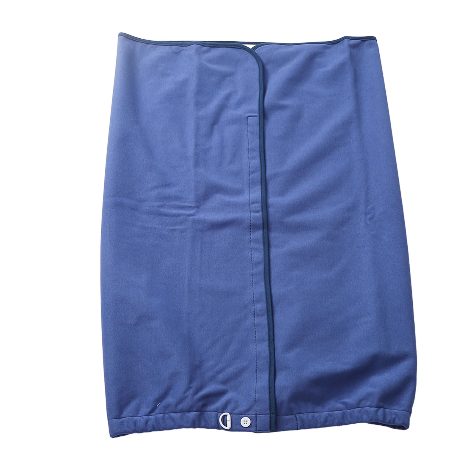Adult Urine Skirt Fully Open Design Dark Blue Wearable Adjust Waist Diaper Skirt Cotton Cloth Button for Children for Elderly 6