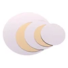 Round Mirror Glass Tray Diy Acrylic Circle Candle Plates Wedding Party Table Centerpiece Decoration Large Capacity Platter Tiles 5
