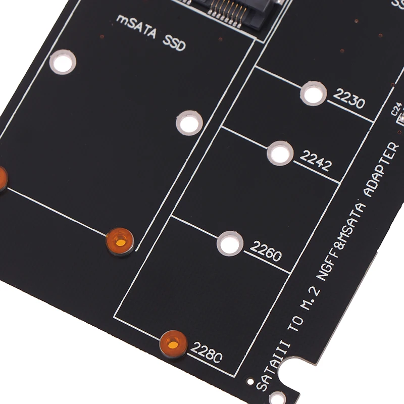 SATA 하드 디스크 어댑터 보드, SATA 60Gbps-M2 NGFF SATA SSD MSATA SSD 어댑터, MSATA-SATA M.2 NGFF