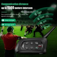 EJEAS V4C PLUS+2PCS V6C PRO 1200M Full Duplex Bluetooth Headset Football Conference Intercom 3 User Referee Intercom Headset - Image 5