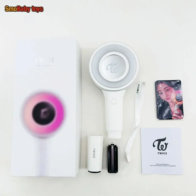 Kpop TWICE Lightstick Ver3 Official Infinity Version 3 CANDY BONG Z Ver 2 with Bluetooth Concert LED Glow Flashlight Room Decor