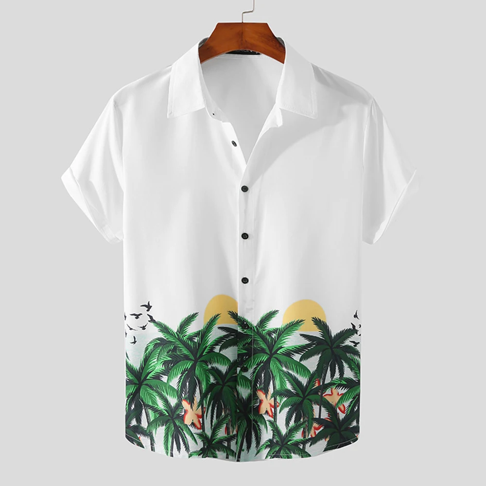 

Men Hawaiian Set Stay Fashionable and Relaxed on Holiday with our Men's Hawaiian Casual Shirt and Shorts Set (130 characters)