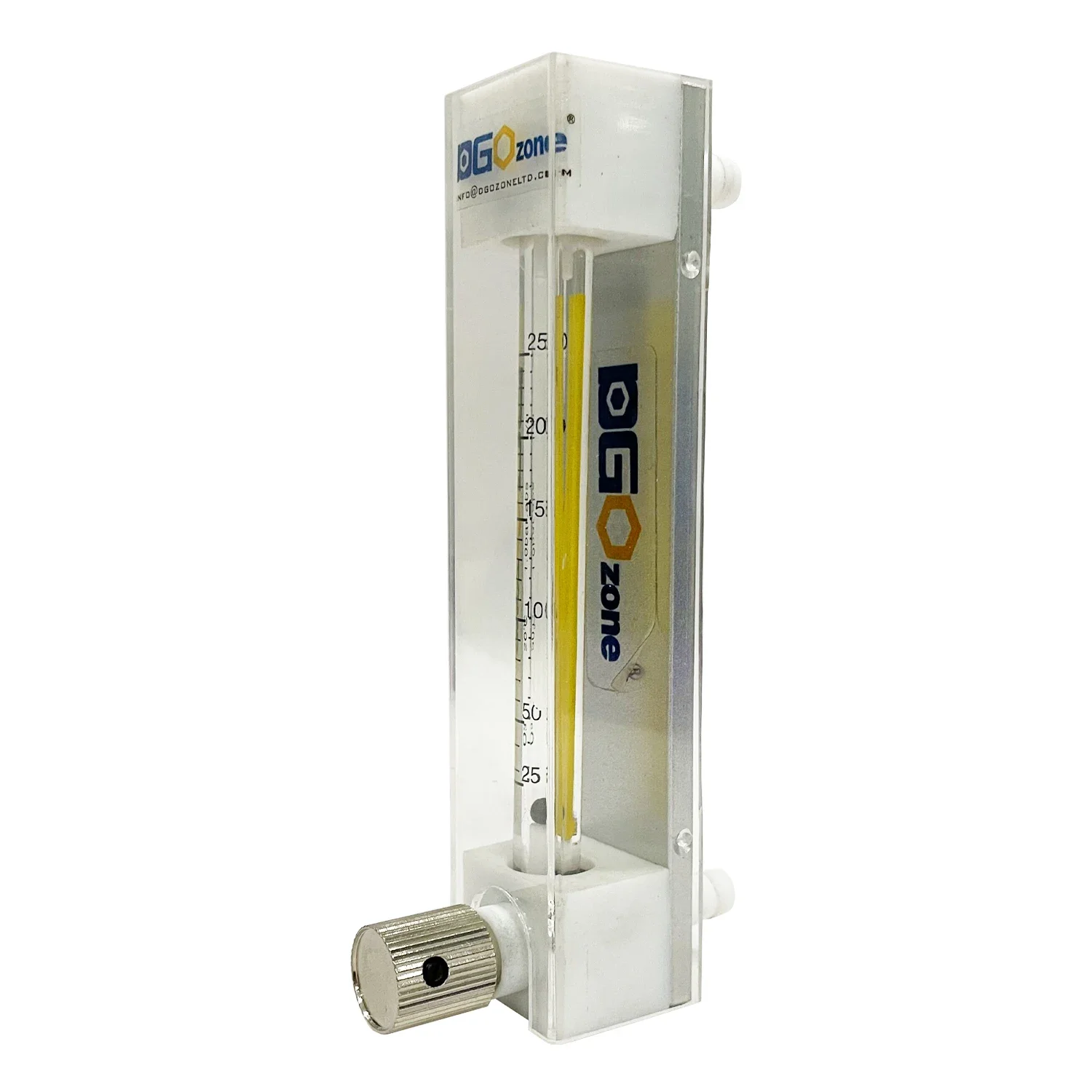Yyhc25-250LPM Portable Ozone Flow Meter With Valve Ozone Resistance Rotameter PVDF Barb Connector Fitting Gas Flowmeter For Ozon