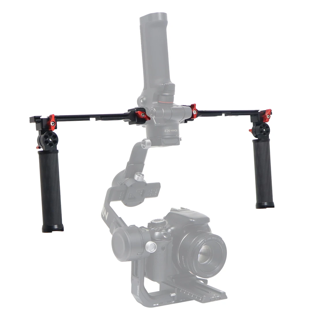 Carbon Fiber L Bracket Handle Grip Foldable Cold Shoe Mount Clamp for Ronin RS3