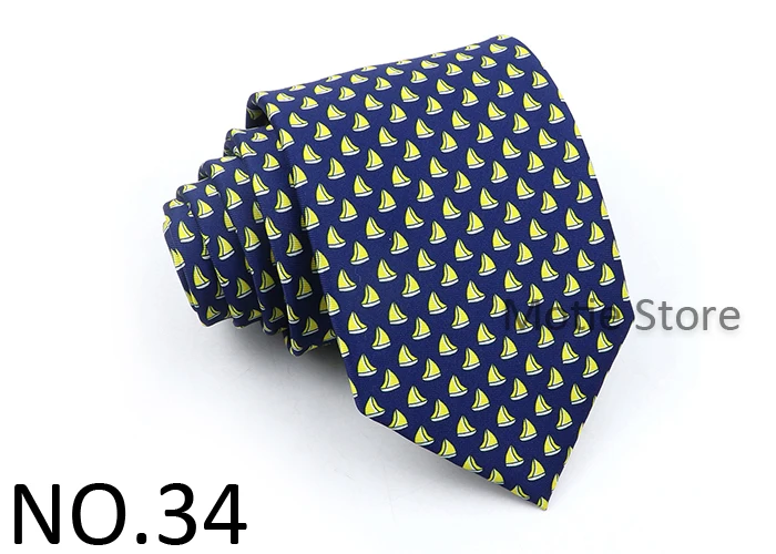 Herren mathematische Geometrie Krawatte blau Musik instrument Polyester Krawatte für Männer Business Party tragen Hemd Anzug Zubehör Geschenk – Detail 35