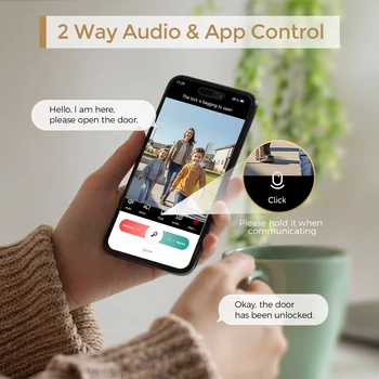 Smart Lock with Camera & Doorbell 5-in-1 Keyless Entry 4