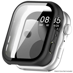 All - Around Screen Protector with Tempered Glass and Hard PC Bumper for Watch Fit 5 Pro (Matte black)