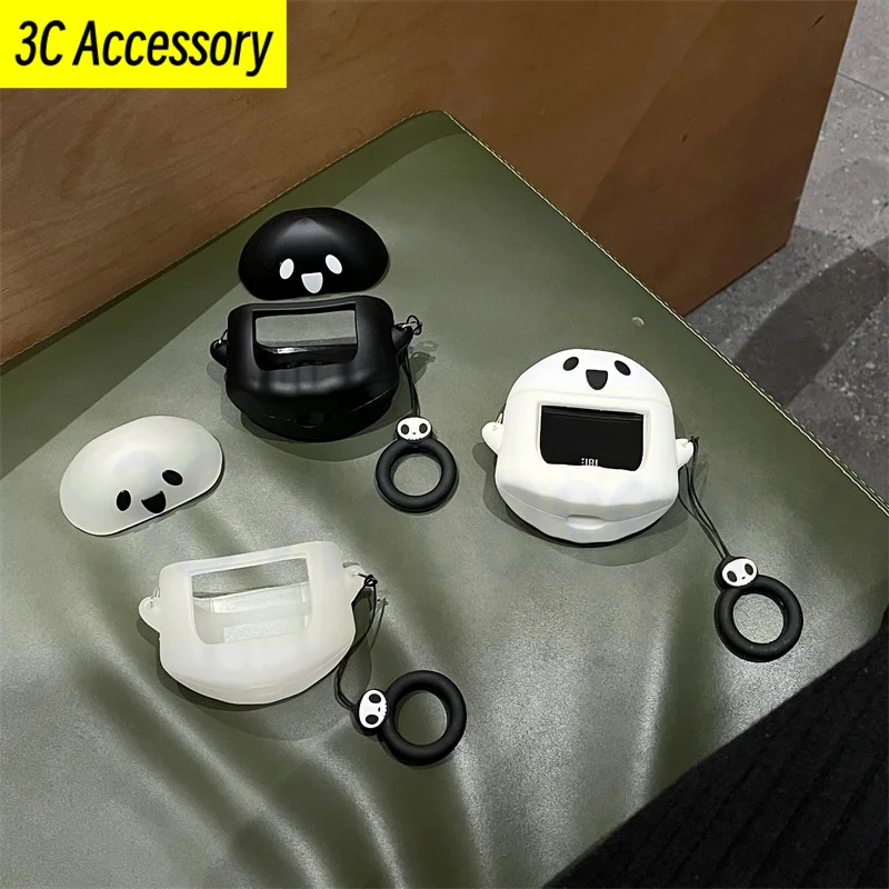 Nuovo Per Jbl Tour Pro 2 Accessori Per Auricolari Bluetooth Wireless Custodia Protettiva In Silicone Con Design Fantasma Simpatico Cartone Animato Per