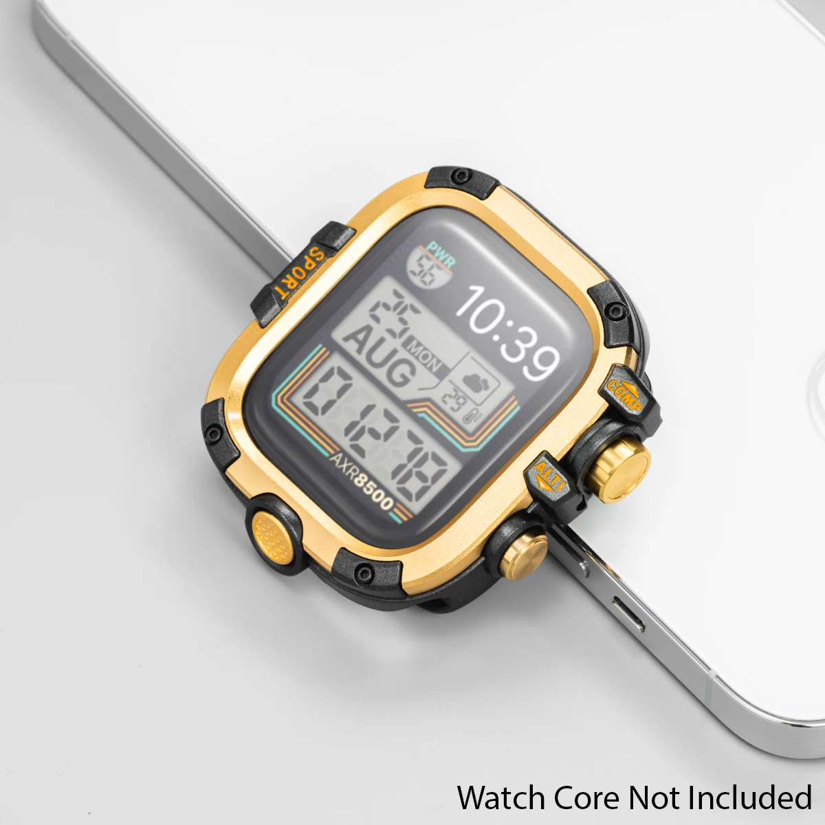 Premium 2-in-1 Metal Alloy Case with Silicone Strap