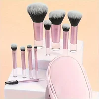 10pcs Mini Makeup Brushes Set for Foundation Eyeshadow Blush Powder Concealer and Blending Tools Professional Makeup Application 1