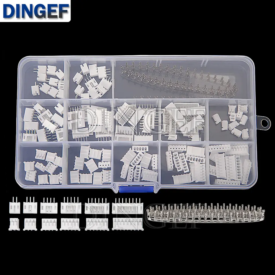 220PCS PH2.0 JST Male Female Plug Socket PH 2.0mm Connector kit Straight Pin Terminals 2P 3P 4P 5P 6P 8P Pitch 2.0mm image 1